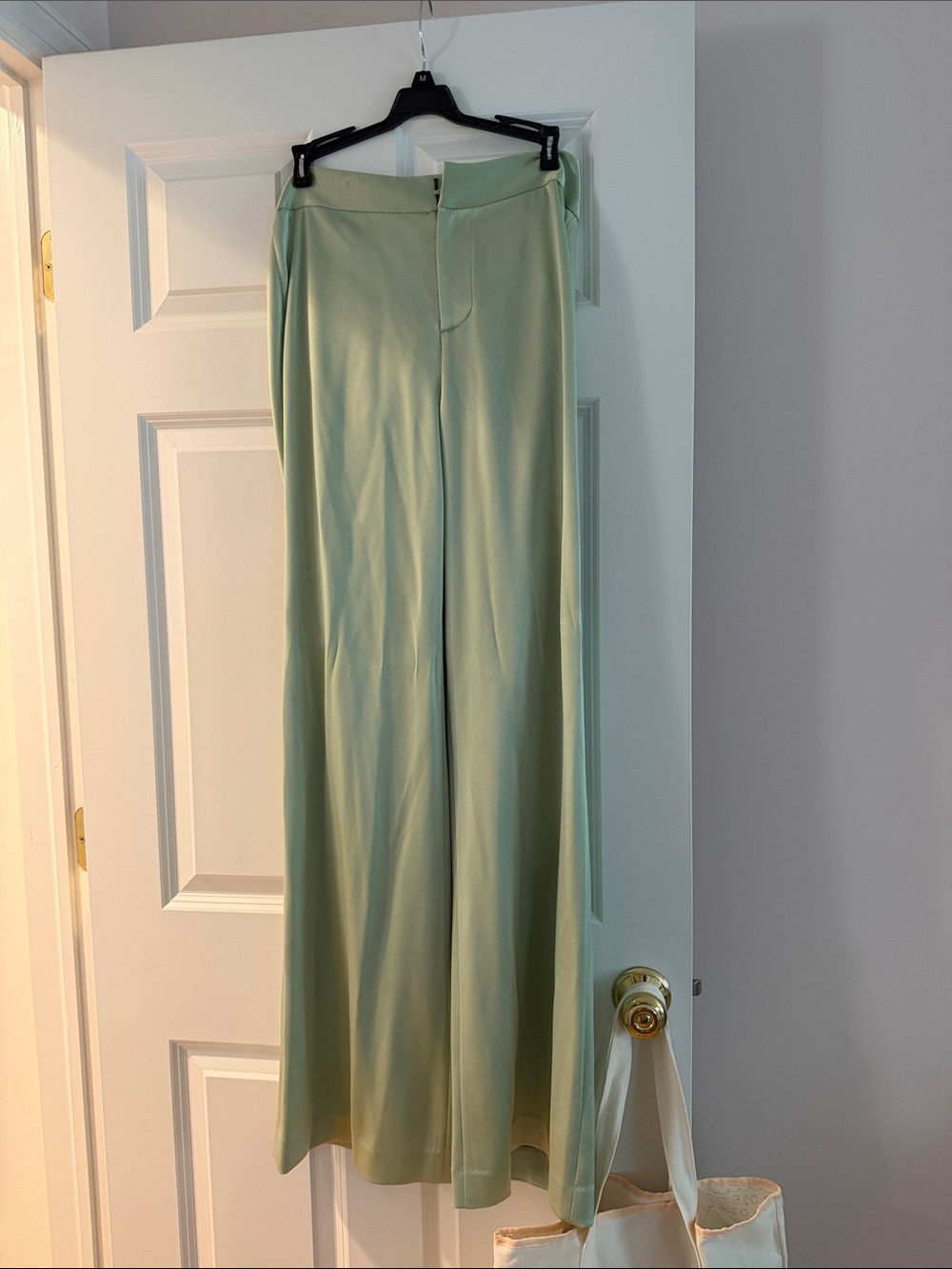 Alice + Olivia Wide-Leg Pants in Sage Green